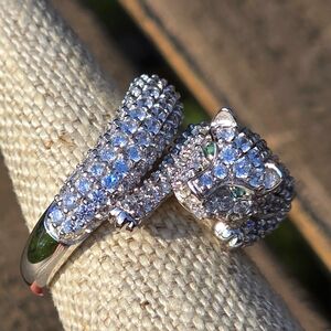 TOVA 925 silver Panther/tiger Ring